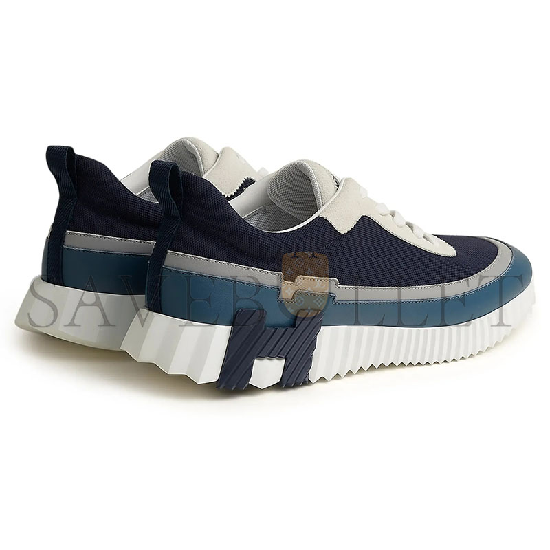 HERMES PARIS BOUNCING SNEAKER BLUE GREY WHITE H242796ZHI2435